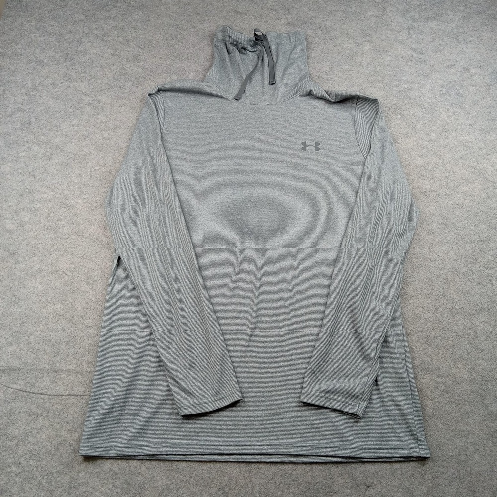 Under‎ Armour Shirt Mens XL Cowl Shawl HeatGear Fitted Long Sleeve Top 1345706